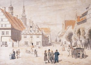 De markt van Greifswald